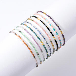 <span class=keywords><strong>Miyuki</strong></span> Boho Style <span class=keywords><strong>pierre</strong></span> naturelle délicate pour Bracelet avec croix géométrique breloques de mode Bracelet perlé réglable populaire - Product Image 1