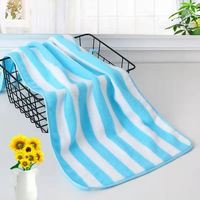 Lot de 3 serviettes de bain tissées 100 % polyester de haute qualité, séchage rapide, absorbantes et compressées
