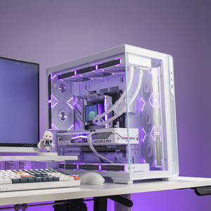 Boîtier d'ordinateur <span class=keywords><strong>Aigo</strong></span> Xingcan Xiaohai Scenic View Full Tower ATX blanc avec carte mère intégrée et côté transparent, refroidissement par eau 360 mm - Product Image 4