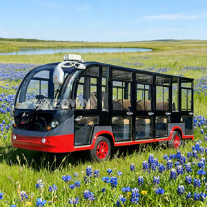 Autobús Eléctrico Cerrado ZOWN con Múltiples Puertas de Vidrio para Transporte en Atracciones Turísticas - Product Image 5