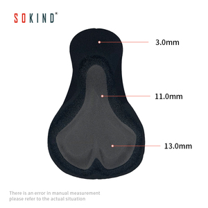 Imbottitura per Pantaloncini da <span class=keywords><strong>Ciclismo</strong></span> di Alta Qualità, Alta Densità, Reversibile, Taglie Grandi, Unisex, Ecologica, Traspirante, con Cuscinetto in <span class=keywords><strong>Gel</strong></span> - Product Image 4