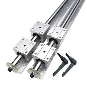 Rotaia di movimento lineare in alluminio con blocco formato personalizzato SBR-C20 guida di scorrimento per guida di movimento lineare per accessori CNC