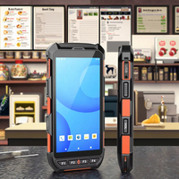 Pemindai kode batang genggam Android OS13.0, pemindai PDA keras 4G Wi-Fi Data RFID inventaris 2D