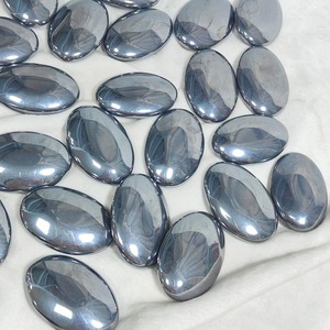 Pierre de Terahertz naturelle polie en forme ovale pour la guérison spirituelle, la décoration intérieure et les cadeaux de fêtes (vente en gros) - Product Image 2