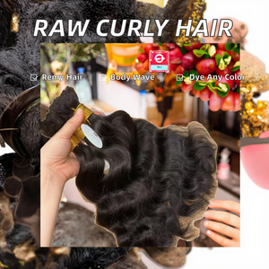 Extensiones de Cabello Humano Rizado Remy Indio de Doble Trama, Ondulado Corporal, para Trenzas Pixie Profundas, a Granel, 14 pulgadas, Proveedor de Vietnam - Product Image 2