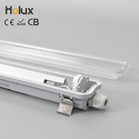 Luminaire LED Tri-Proof IP65 IK08 G13 étanche 9W-48W pour entrepôt, parking, atelier, testé en chute