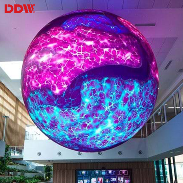 DDW P2.5 Spherical LED Screen Display with SDK for Retail Store & Shopping Mall Wayfinding Indoor Use Flexible Soft Module