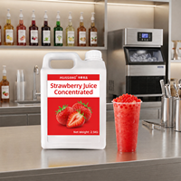 Konsentrat Jus Leci HENGZHI 2.5KG Perasa Minuman Basis Teh Buah untuk Bubble Tea, Persediaan untuk Minuman Kafe, Smoothie, dan Dessert