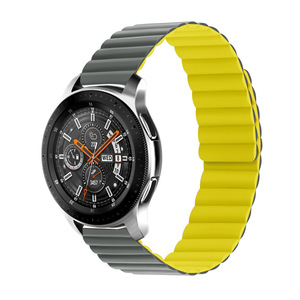 Cinturino per Orologio in Silicone Bicolore Magnetico Compatibile con <span class=keywords><strong>Huawei</strong></span> <span class=keywords><strong>GT2</strong></span>/S3, con Fasce da 20/22mm - Product Image 2
