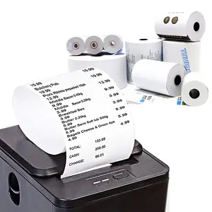 2023 sıcak satış 80X80 termal kağıt fabrikası toptan çeşitli boyutları 3 18X230 Pos kağıdı 57mmx4 0mm termal kağıt rulosu