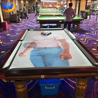 Mesa de Billar Interactiva Real con Proyección Dinámica AR, Mesa de Juego con Modo de Juego Dual, Equipo de Juego de Entretenimiento para Interiores