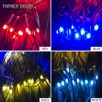 Guirnalda de Luces LED de PVC para Redes de Pesca, Luces Decorativas para Exteriores, Iluminación Navideña para Fiestas y Bodas