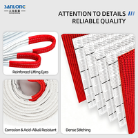 Sangle de levage plate en polyester robuste ROHO, capacité 1T 2T 3T 5T 8T 10T, pour grue, fabricant OEM