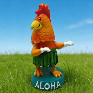 دمية دجاجة هاواي هولا صغيرة للوحة القيادة - Product Image 3