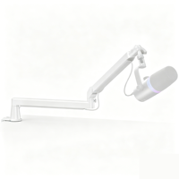Support de microphone professionnel rotatif à 360 degrés avec gestion des câbles intégrée en alliage d'aluminium durable, directement de l'usine