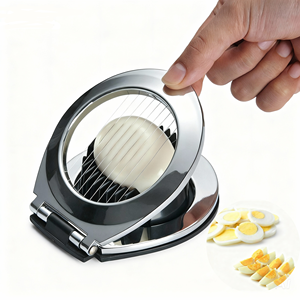 Tranche-œufs multifonctionnel avec fils en acier inoxydable durables, <span class=keywords><strong>coupe</strong></span>-légumes robuste pour œufs, fraises, bananes, fruits mous - Product Image 1