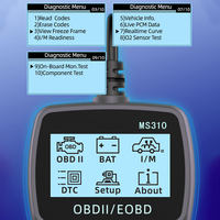 Herramienta de Diagnóstico de Motor MS310 OBD2, Lector de Códigos de Error, Universal, con 1 Año de Garantía