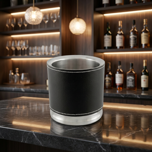 Cubo de Hielo Clásico de Doble Pared de Acero Inoxidable con Diseño Floral, Enfriador de Bebidas y Vino Aislado de 5L, Portátil para el Hogar, Bares, Fiestas y Restaurantes - Product Image 3