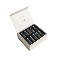 Boîte d'emballage rigide à fermeture magnétique personnalisée avec insert en EVA pour sérum, ampoule, flacon de peptides, coffret cadeau pour soins de la peau