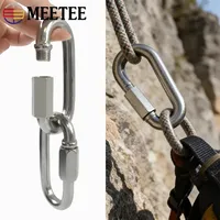 XP335 Mousqueton ovale en acier inoxydable 304 avec vis, clips de connexion rapide, fermoir, anneau extérieur, accessoires de quincaillerie DIY pour sacs