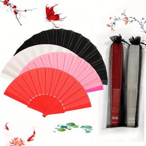 Éventail pliant traditionnel écologique pour la décoration intérieure, les cadeaux d'affaires et promotionnels, style festif peint, logo personnalisé - Product Image 4