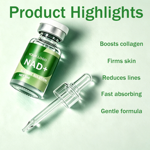 Sérum Visage Anti-rides et Éclaircissant au Collagène, Peptides Hyaluroniques Bio, Niacinamide, Réducteur de Pores et Anti-imperfections NAD - Product Image 1