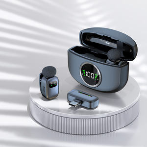 Chuyên nghiệp mini không dây Lavalier ve áo <span class=keywords><strong>microphone</strong></span> cho iPhone iPad Android điện thoại cho phát sóng trực tiếp âm thanh video ghi âm vlog - Product Image 6