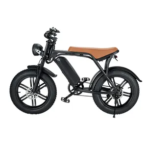 Moped Shop Style E Fat Tyre Bike Cycle E Bicycle Motor Moped With Pedals