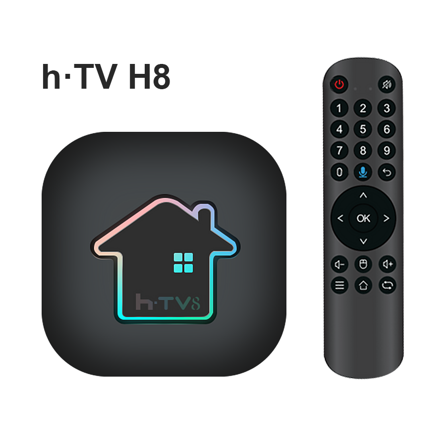 HTV Brazil TV Box H8 android tv box 4K iptv smart tv set top box
