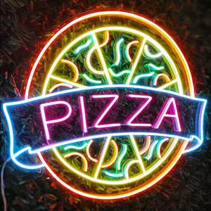 Logo personalizzato al Neon segno di <span class=keywords><strong>Pasta</strong></span> negozio aperto pubblicità acrilico ha portato la luce al Neon segno Business bar Pizza Open Store <span class=keywords><strong>Light</strong></span> up Sign - Product Image 3