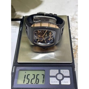 Nuevo y Moderno Reloj Mecánico Automático Tourbillon de Cerámica Negra de Alta Calidad 47 Black Knight para Hombre - Product Image 5