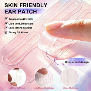 LMLTOP Autocollants d'oreilles d'elfe pour femme, autocollants d'oreilles d'elfe pour la photo, effet visage mince, invisibles, support photo, autocollants d'oreilles stéréo, étanches - Product Image 4