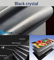 55/60/72/84/90/100/120/150/20 pouces tri chroma 8K UHD pour Laser TV Home cinéma ALR écran de projecteur UST à cadre fixe pliable