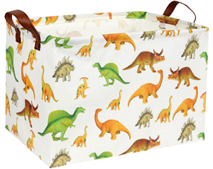 Cute Toy Storage Bin <b>Box</b> Organizer Book <b>Shelf</b> Basket Dinosaur Room Decor - Product Image 1