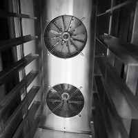 Four de séchage à circulation d'air chaud automatique électrique commercial à 360 degrés four à air chaud rotatif en acier inoxydable