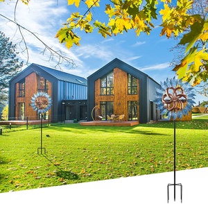 Oniya Metal Outdoor Kinetic Windmühle Wind Spinner Patio Stakes Große Windmühle - Product Image 6