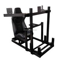 Simulador de Conducción OEM con Volante de Accionamiento Directo, Asiento Ajustable, Doble Posición de Asiento, Soporte para Juegos de Simulación, Cabina de Carreras