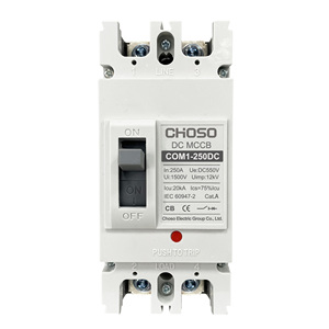 CHOSO 550V DC Parafoudre 2P 250A 20kA Disjoncteur Thermomagnétique à Boîtier Moulé (MCCB) pour Système Solaire Photovoltaïque CE - Product Image 4