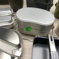 KANGO Kit de désordre de camping professionnel en acier inoxydable-Batterie de cuisine compacte et robuste pour kit de désordre de camping