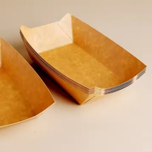 Bandejas Desechables Premium de Papel Kraft para Alimentos, Resistentes al Aceite, Impermeables y Antiderrames, para Servir Comida Frita en Fiestas - Product Image 6