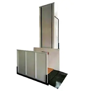 Nuovo 260kgs 1-6m elettrico idraulico verticale sedia a rotelle piattaforma senza barriere dalla cina produttore ascensori tavoli per la vendita