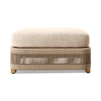 Ensemble de mobilier de jardin en teck pour cour, villa, balcon, hôtel, résistant aux intempéries, imperméable, avec tressage en corde de teck