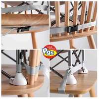 Chaise haute pliante portable pour bébé CF001 Pordigy OEM, style moderne, siège rehausseur à bascule pour tout-petit, multifonction, ergonomique et sécuritaire