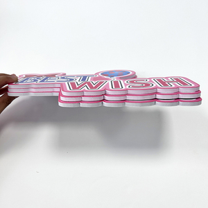 Panneau de photomaton personnalisé Joyeux Anniversaire en PVC 5mm imprimé UV, coins arrondis, découpé sur mesure - Product Image 6