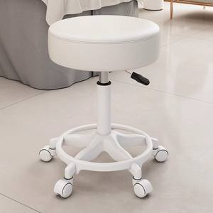 Chaise de <span class=keywords><strong>coiffeur</strong></span> pivotante réglable de luxe moderne nordique, durable, avec roulettes ultra-silencieuses, tabouret hydraulique pour salon de beauté - Product Image 2