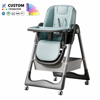 Vente en gros de chaise berçante multifonctionnelle pour bébé chaise de table à manger pliable pour enfants chaise haute réglable pour alimentation de bébé