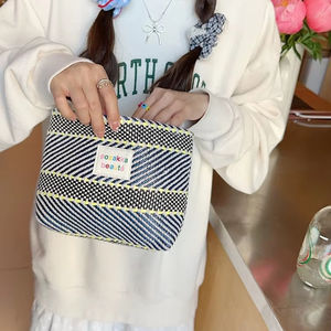 Bolsas <span class=keywords><strong>de</strong></span> embalaje <span class=keywords><strong>de</strong></span> cosméticos <span class=keywords><strong>de</strong></span> maquillaje grandes <span class=keywords><strong>de</strong></span> viaje para mujer Ginzeal, <span class=keywords><strong>bolsa</strong></span> <span class=keywords><strong>de</strong></span> cosméticos <span class=keywords><strong>de</strong></span> rayas contrastantes coloridas <span class=keywords><strong>de</strong></span> alta calidad - Product Image 2