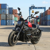 Moto électrique Hanbird, moteur sans balais, batterie lithium 72V, 5000W, vitesse maximale >80 km/h, couleurs personnalisables, certifiée CE