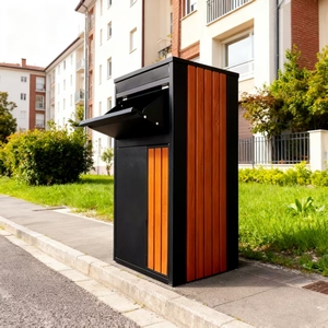 Tùy chỉnh thép miễn phí đứng không thấm nước Chống trộm hiện đại chuyển phát nhanh bưu kiện lớn thư thả hộp ngoài trời bài letterbox - Product Image 1