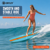 Planche de surf longboard souple CAYLEY, planche légère et stable pour débutants en surf en mer